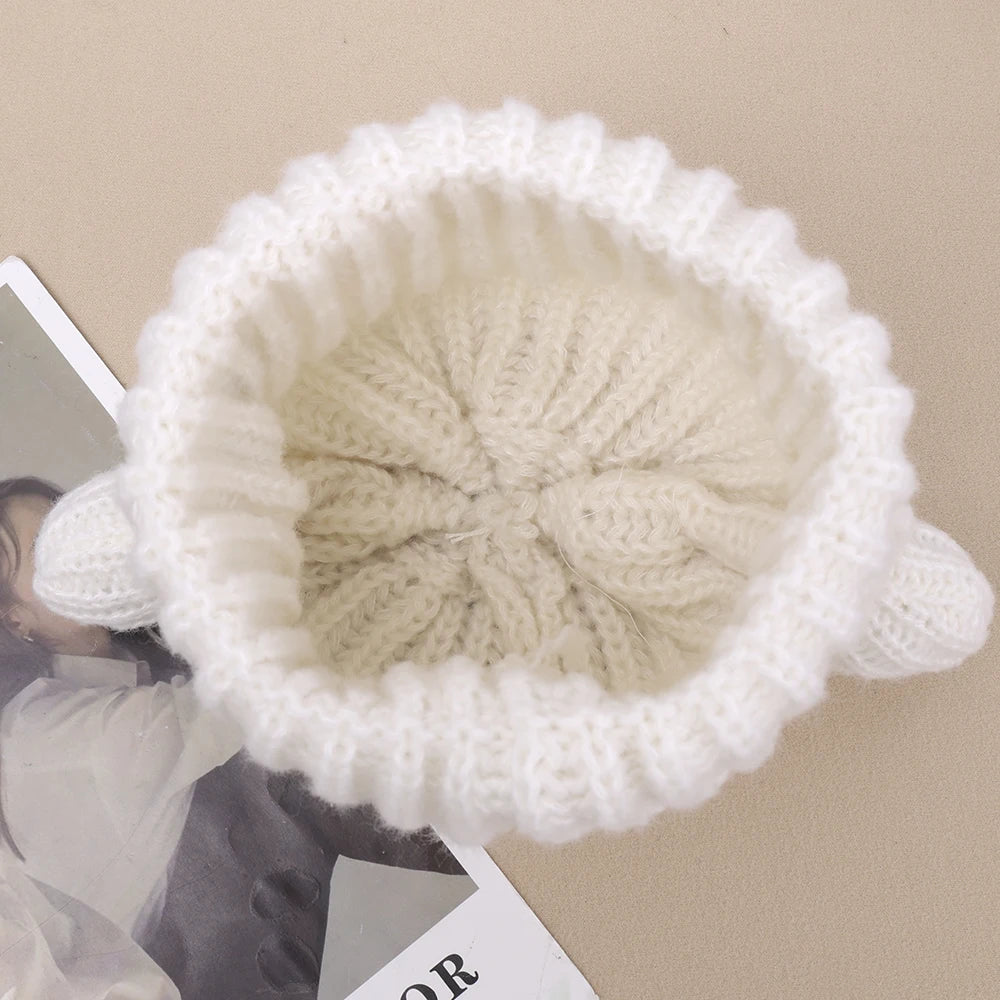 Winter Warm Woolen Hats Designer Kpop Personality Bonnet