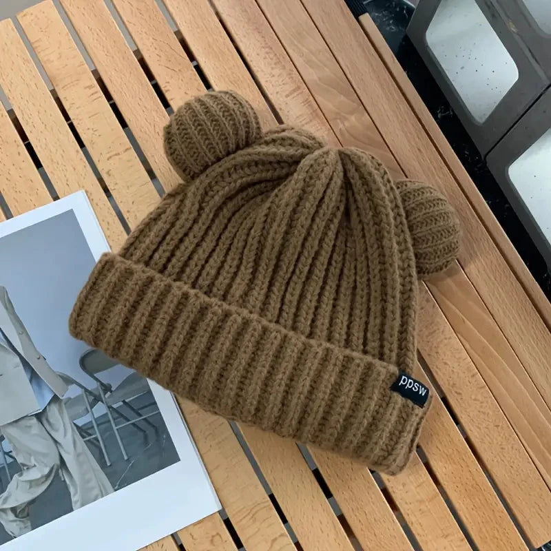 Winter Warm Woolen Hats Designer Kpop Personality Bonnet