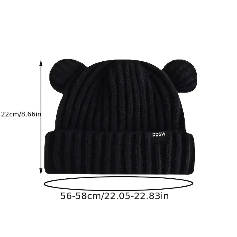 Winter Warm Woolen Hats Designer Kpop Personality Bonnet